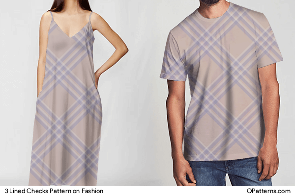 3 Lined Checks Pattern on fashion