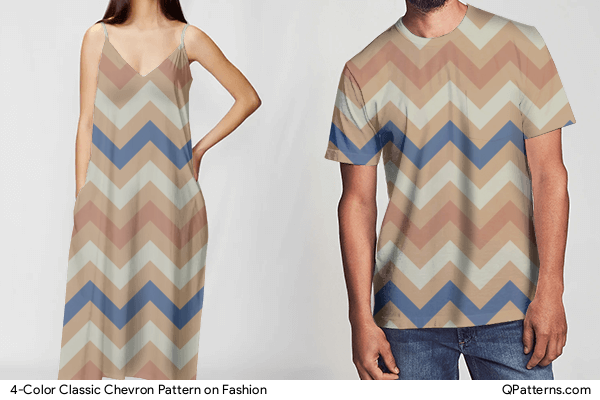 4-Color Classic Chevron Pattern on fashion