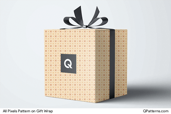 All Pixels Pattern on gift-wrap