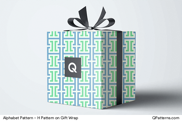 Alphabet Pattern – H Pattern on gift-wrap