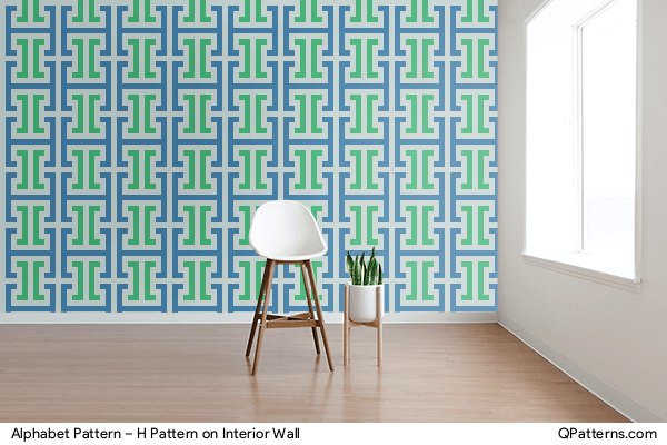Alphabet Pattern – H Pattern on interior-wall