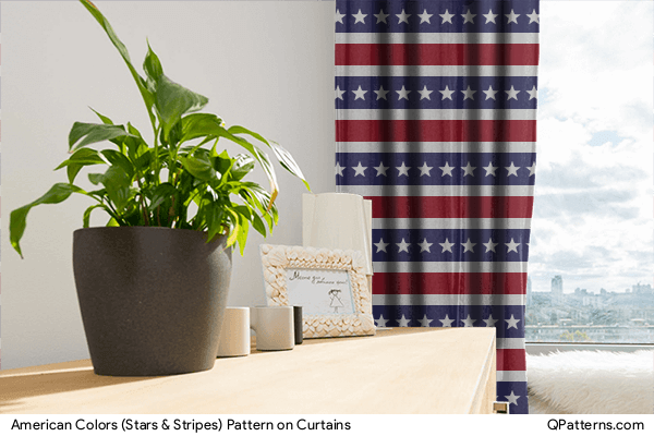 American Colors (Stars & Stripes) Pattern on curtains