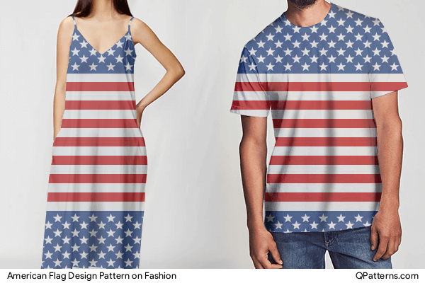 American Flag Design Pattern on fashion