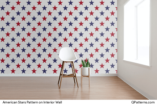American Stars Pattern on interior-wall