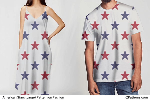 American Stars (Large) Pattern on fashion