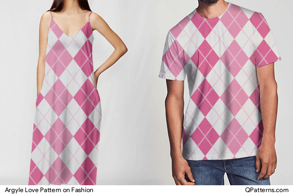 Argyle Love Pattern on fashion