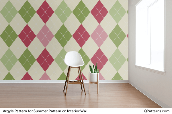 Argyle Pattern for Summer Pattern on interior-wall