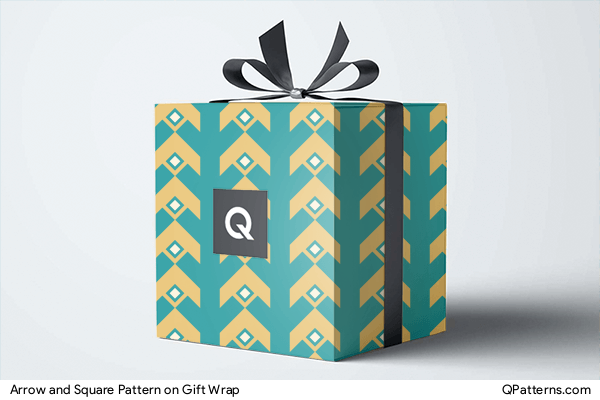 Arrow and Square Pattern on gift-wrap