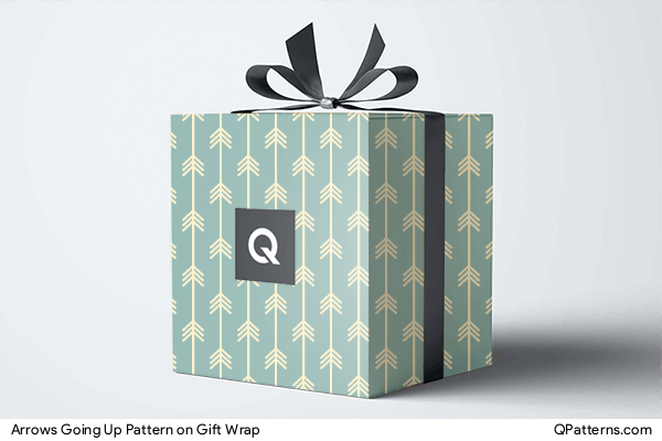 Arrows Going Up Pattern on gift-wrap