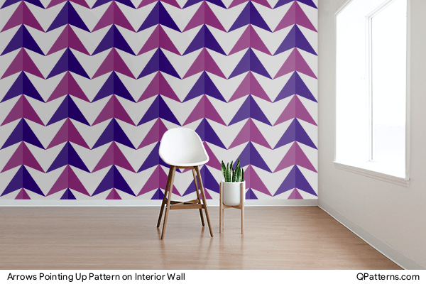 Arrows Pointing Up Pattern on interior-wall