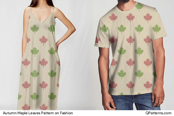 Autumn Maple Leaves Pattern on fashion