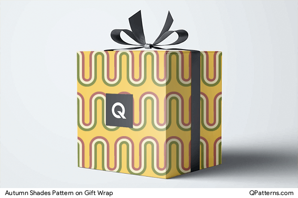 Autumn Shades Pattern on gift-wrap
