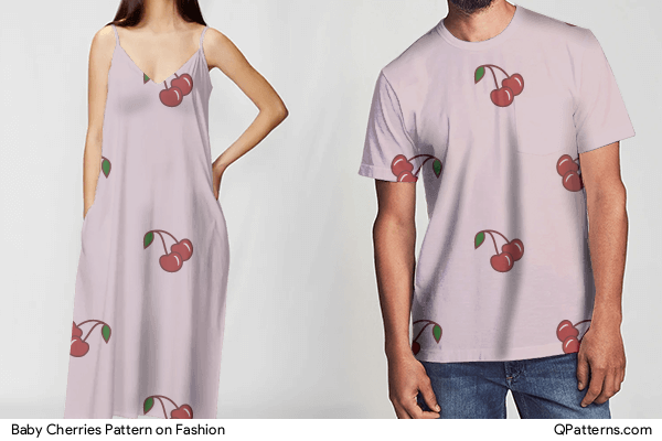 Baby Cherries Pattern on fashion