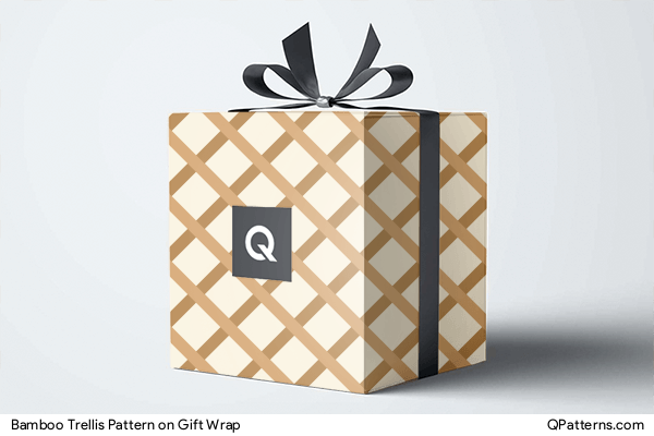 Bamboo Trellis Pattern on gift-wrap