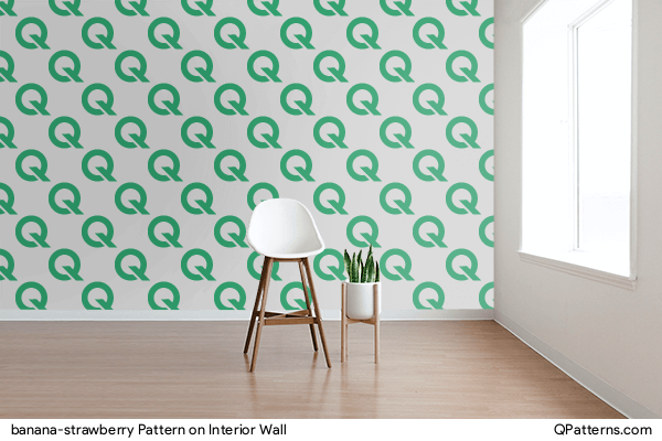 banana-strawberry Pattern on interior-wall