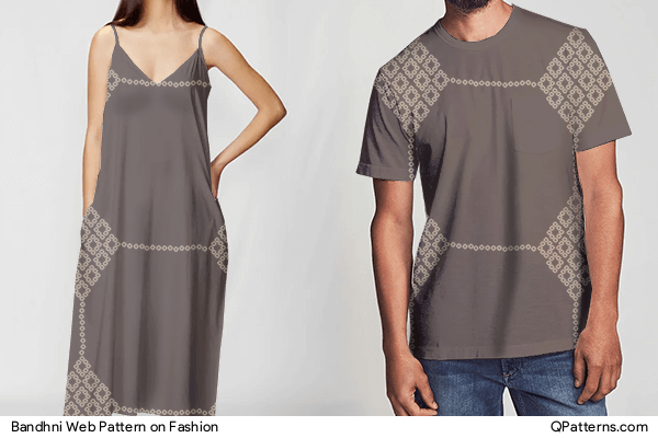 Bandhni Web Pattern on fashion