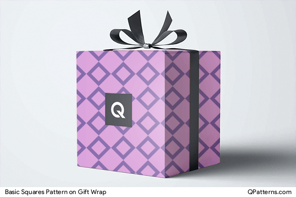Basic Squares Pattern on gift-wrap