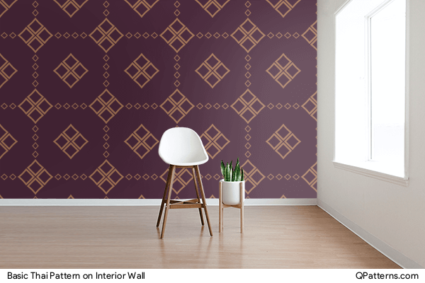 Basic Thai Pattern on interior-wall
