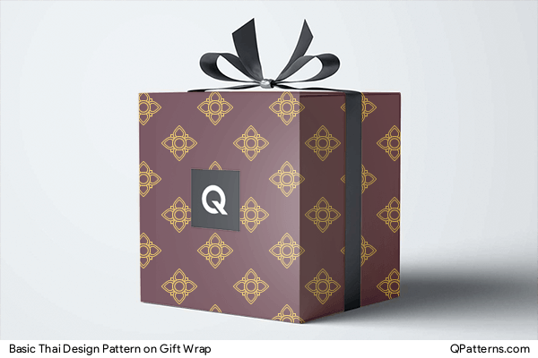 Basic Thai Design Pattern on gift-wrap