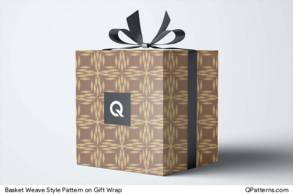 Basket Weave Style Pattern on gift-wrap