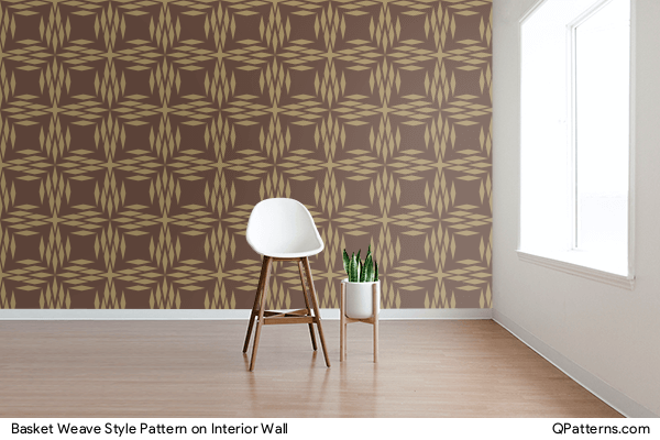 Basket Weave Style Pattern on interior-wall