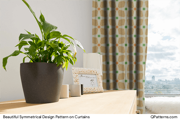Beautiful Symmetrical Design Pattern on curtains