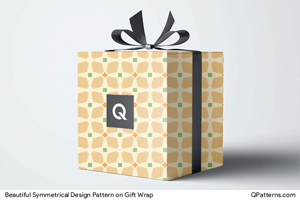 Beautiful Symmetrical Design Pattern on gift-wrap
