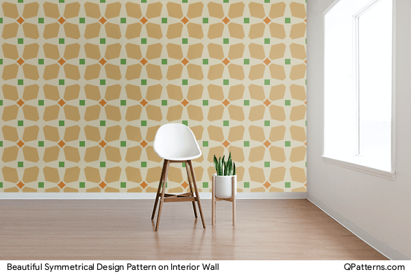 Beautiful Symmetrical Design Pattern on interior-wall