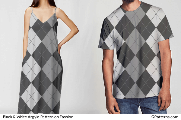 Black & White Argyle Pattern on fashion