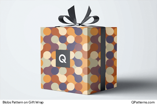 Blobs Pattern on gift-wrap