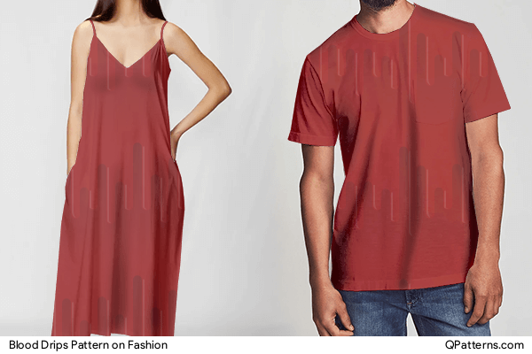 Blood Drips Pattern on fashion
