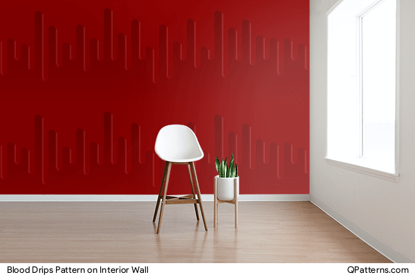 Blood Drips Pattern on interior-wall