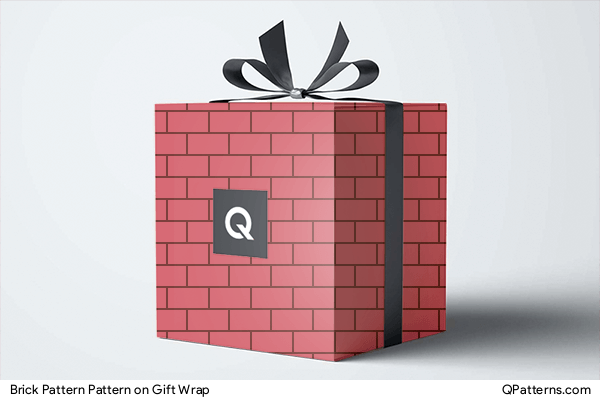 Brick Pattern Pattern on gift-wrap