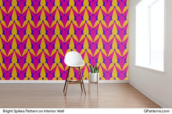 Bright Spikes Pattern on interior-wall