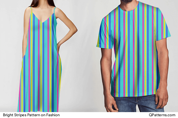 Bright Stripes Pattern on fashion