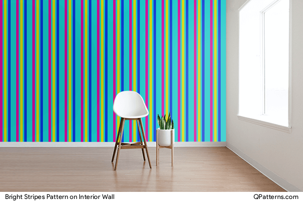 Bright Stripes Pattern on interior-wall
