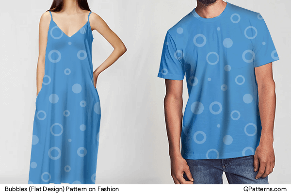 Bubbles (Flat Design) Pattern on fashion