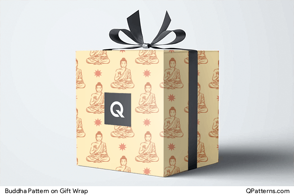 Buddha Pattern on gift-wrap