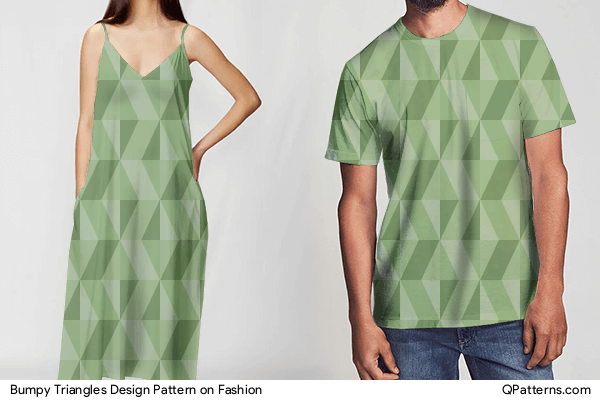 Bumpy Triangles Design Pattern on fashion