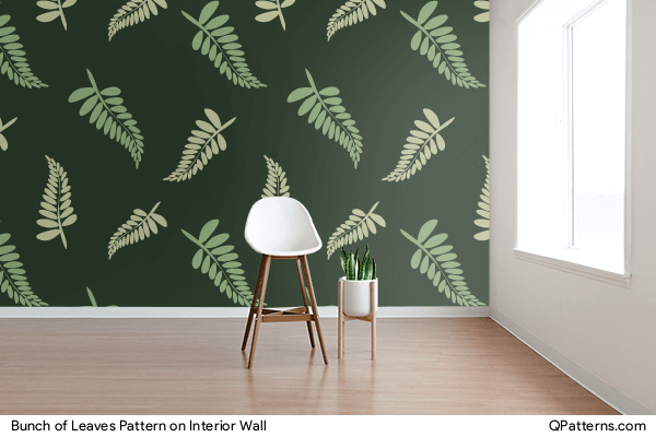 Bunch of Leaves Pattern on interior-wall