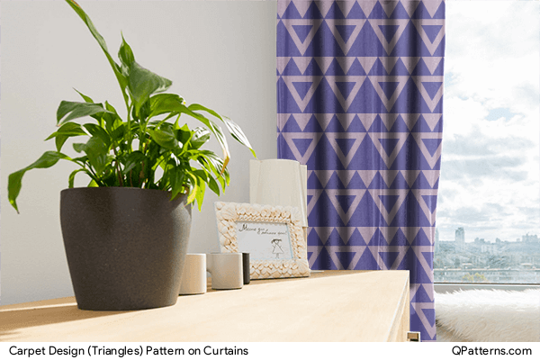 Carpet Design (Triangles) Pattern on curtains