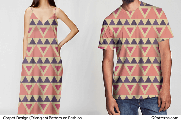 Carpet Design (Triangles) Pattern on fashion