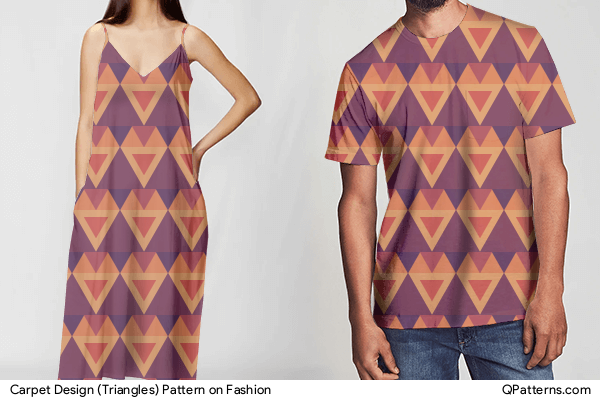 Carpet Design (Triangles) Pattern on fashion