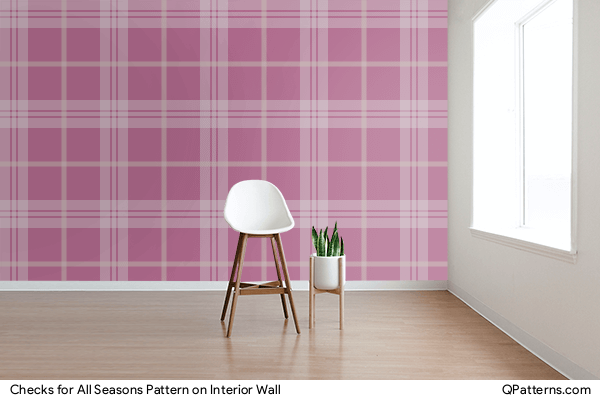 Checks for All Seasons Pattern on interior-wall