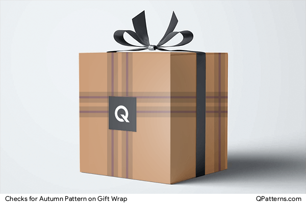 Checks for Autumn Pattern on gift-wrap