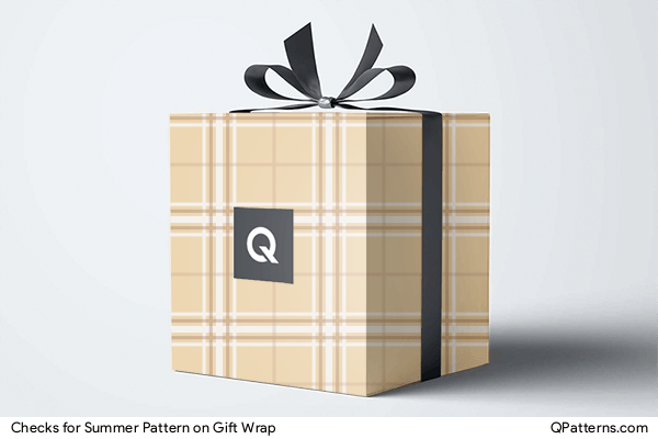 Checks for Summer Pattern on gift-wrap