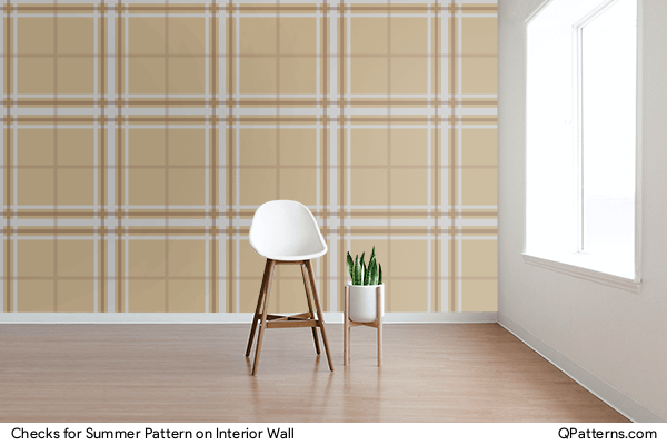 Checks for Summer Pattern on interior-wall