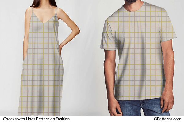 Checks with Lines Pattern on fashion