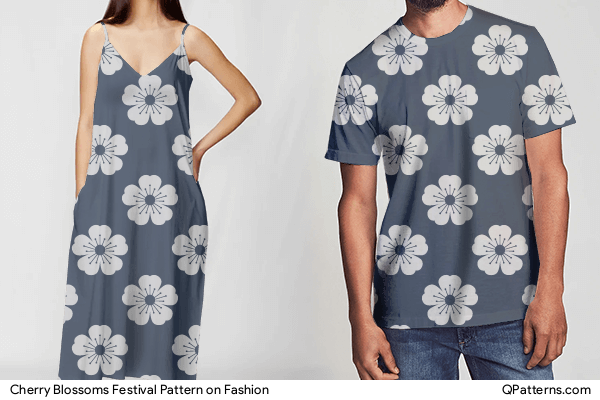 Cherry Blossoms Festival Pattern on fashion