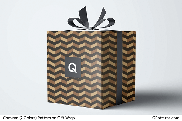 Chevron (2 Colors) Pattern on gift-wrap